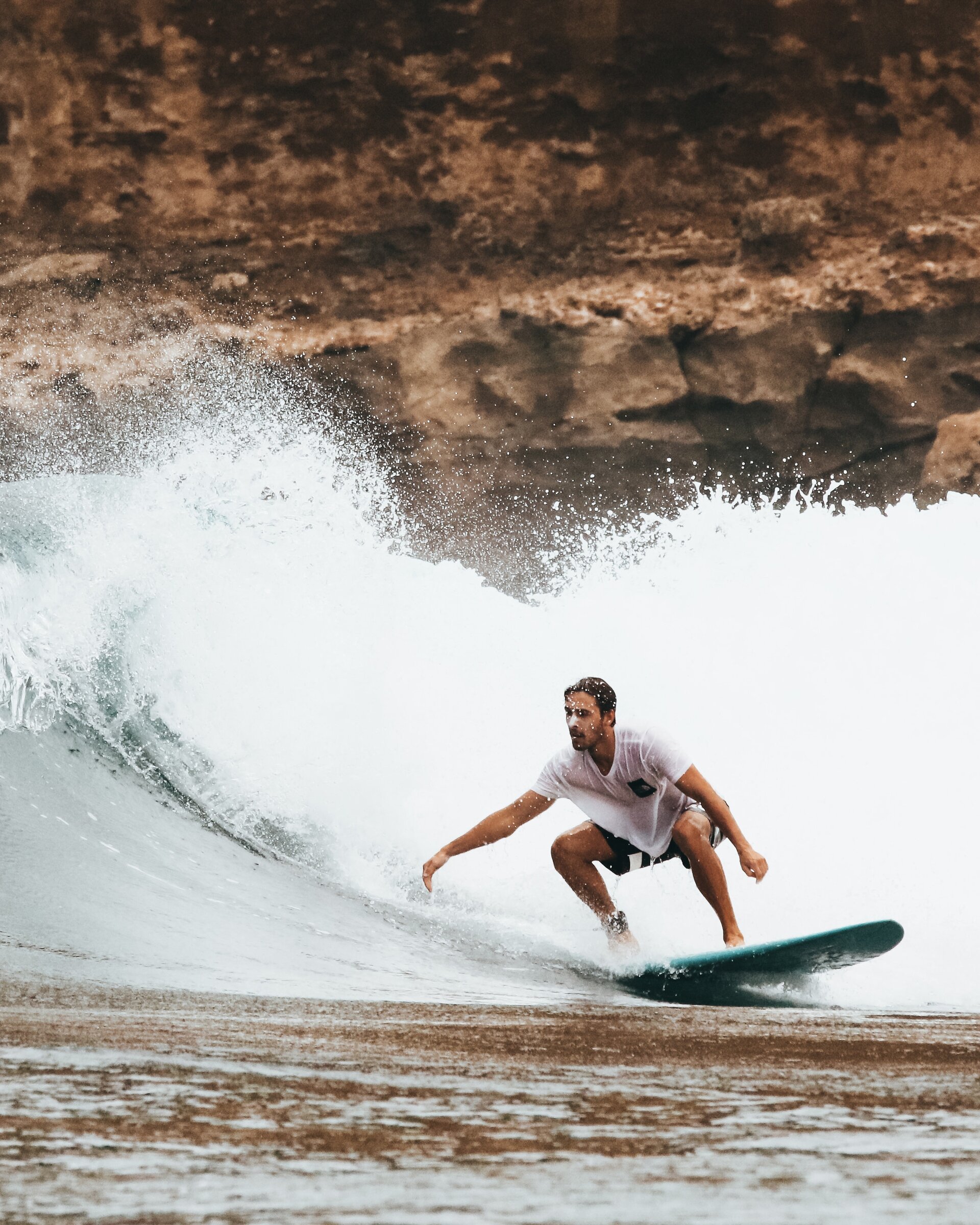 man surfing