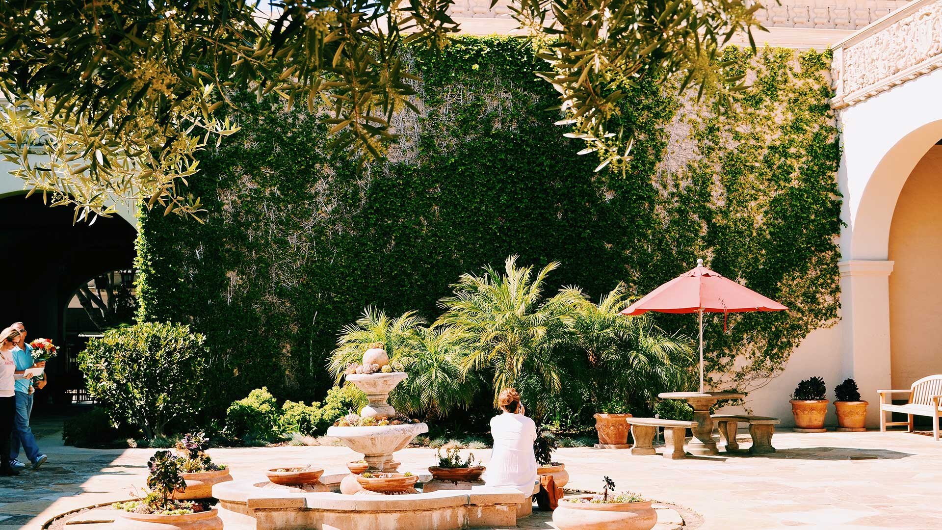 Hotel Courtyard Fountain